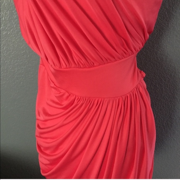 Vintage Bebe Goddess Dress RARE - Coral + Gold Sequin, Small, 2B Bebe - Picture 8 of 11